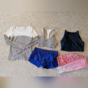 Workout bundle! Top, bras, shorts, leggings - size XS-S